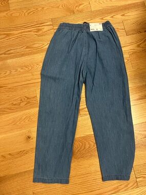 Uniqlo Blue Elastic-Waist Jeans